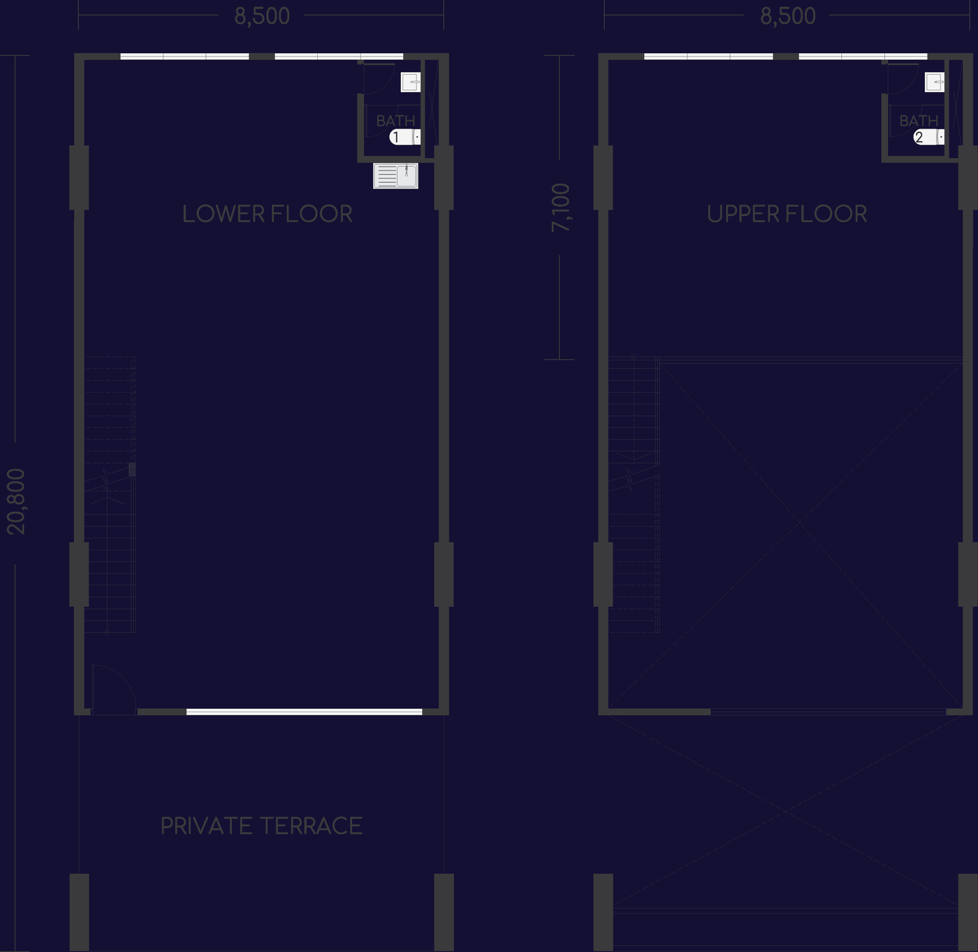 The NeX Type A 2,691 sq ft layout plan
